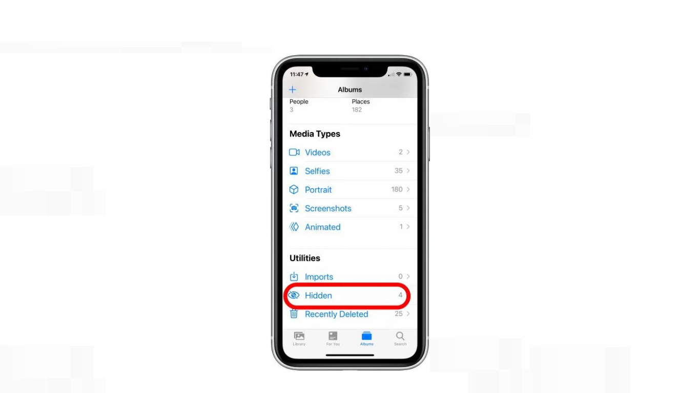 Can’t Find Hidden Photos on iOS 15