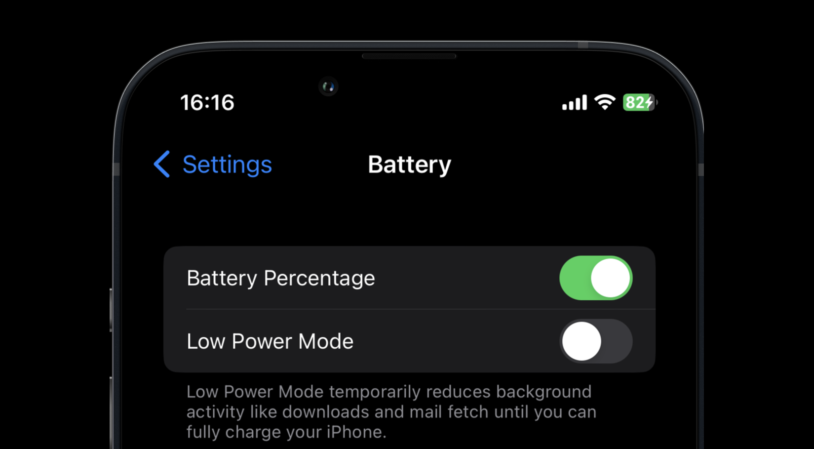 How to Turn on Battery Percentage on iPhone on iOS 16