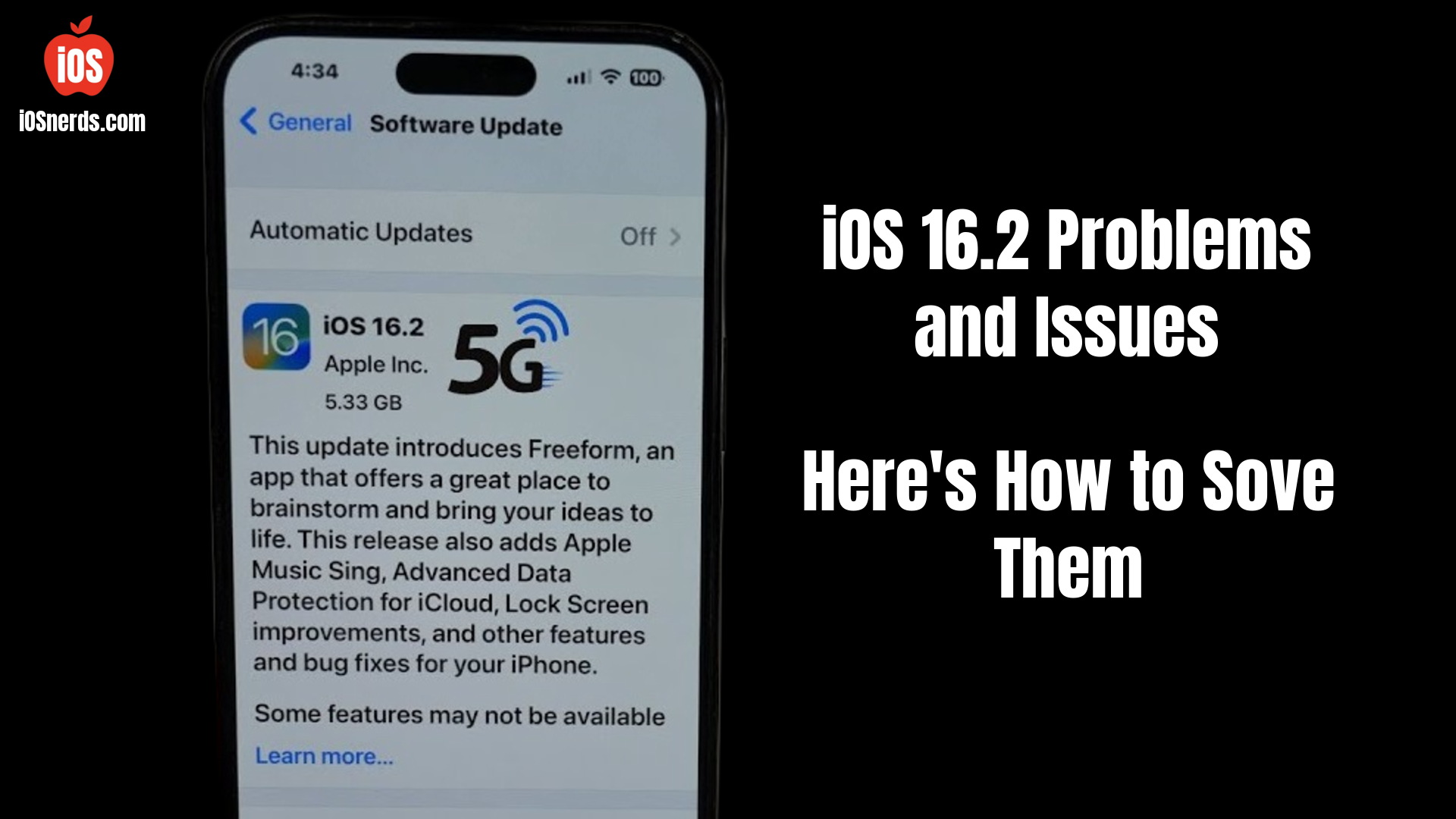 iOS 16.2 Problems and Issues, and How to Fix Them