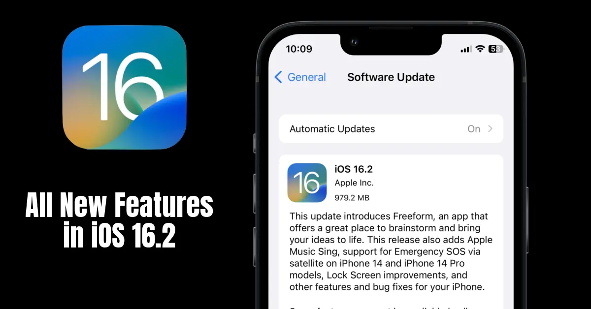 iOS 16.2 features