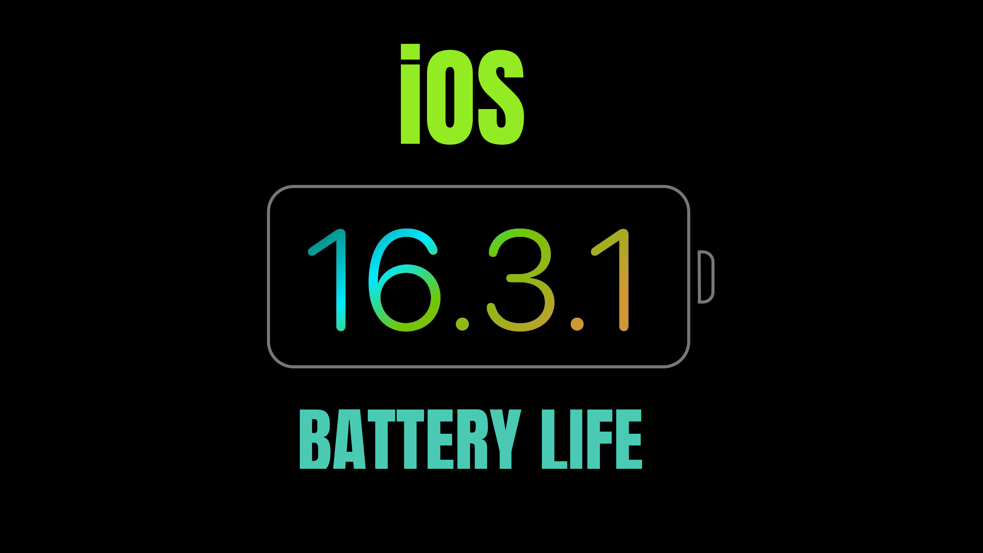 iOS 16.3.1 battery life