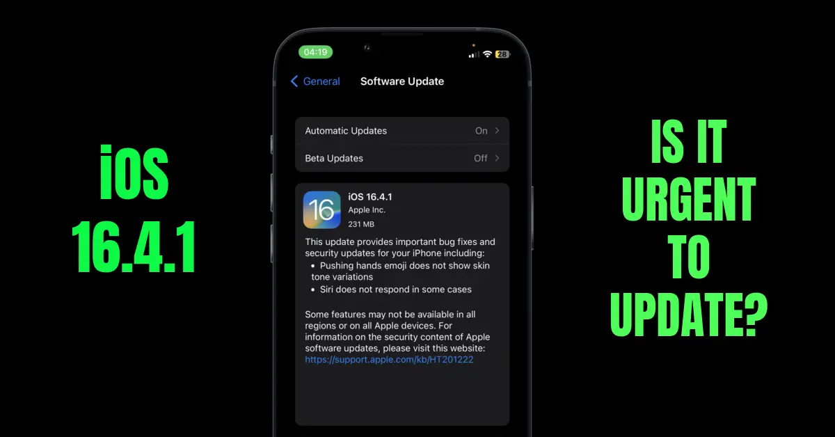 iOS 16.4.1 Released