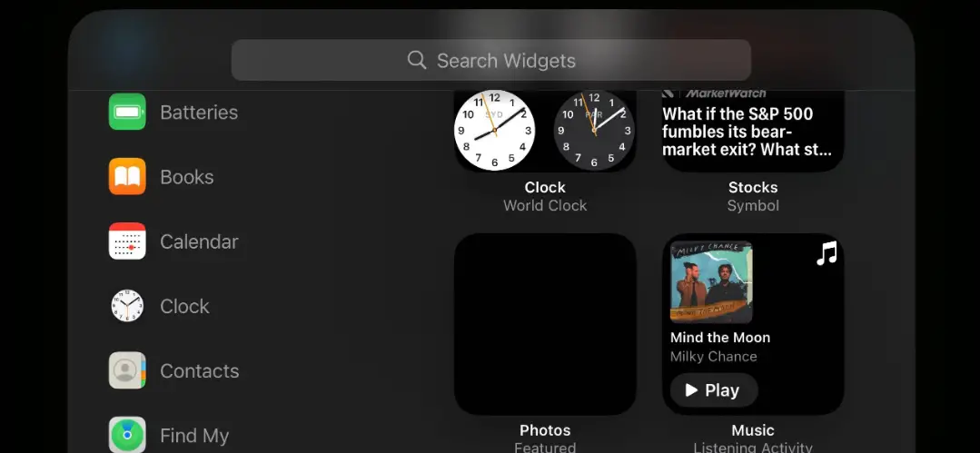 Customize Widgets Displayed in StandBy Mode on iOS 17