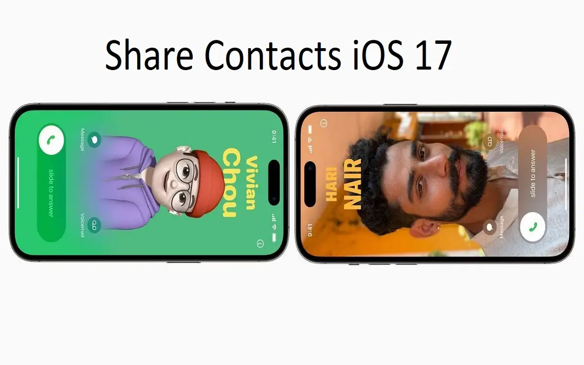 share contact ios 17