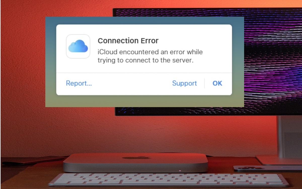 icloud encountered an error connecting to the server