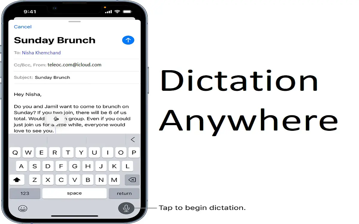 iOS 17 Dictation anywhere