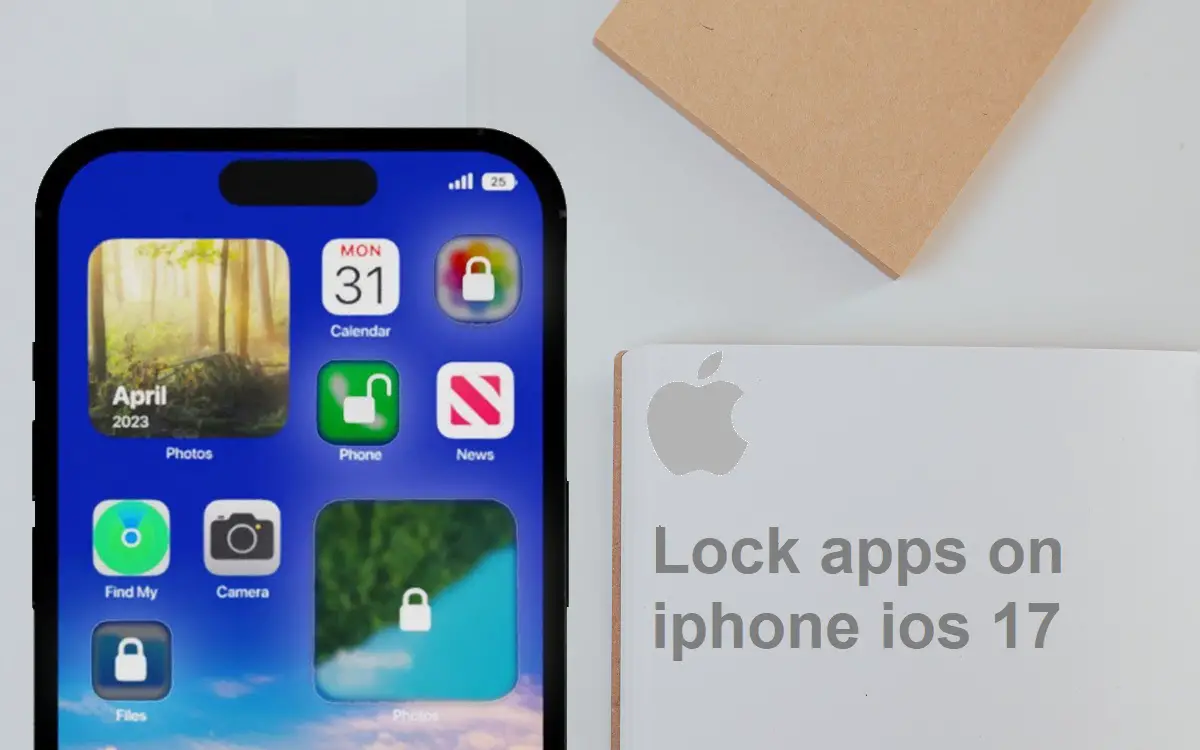 lock apps on iphone ios 17