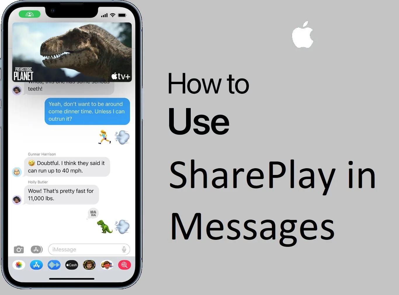 use iOS 17 SharePlay in Messages