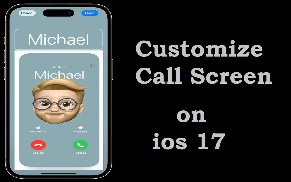 How to customize call screen on ios 17