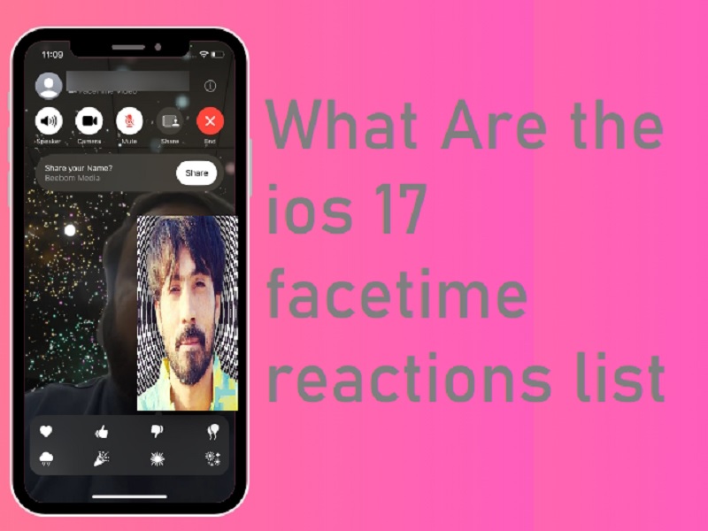 ios 17 facetime reactions list