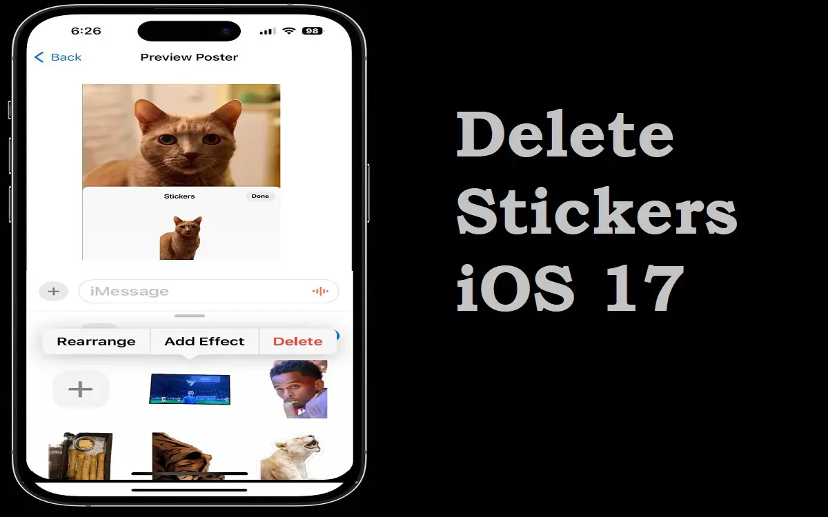 How to Delete Stickers on iOS 17