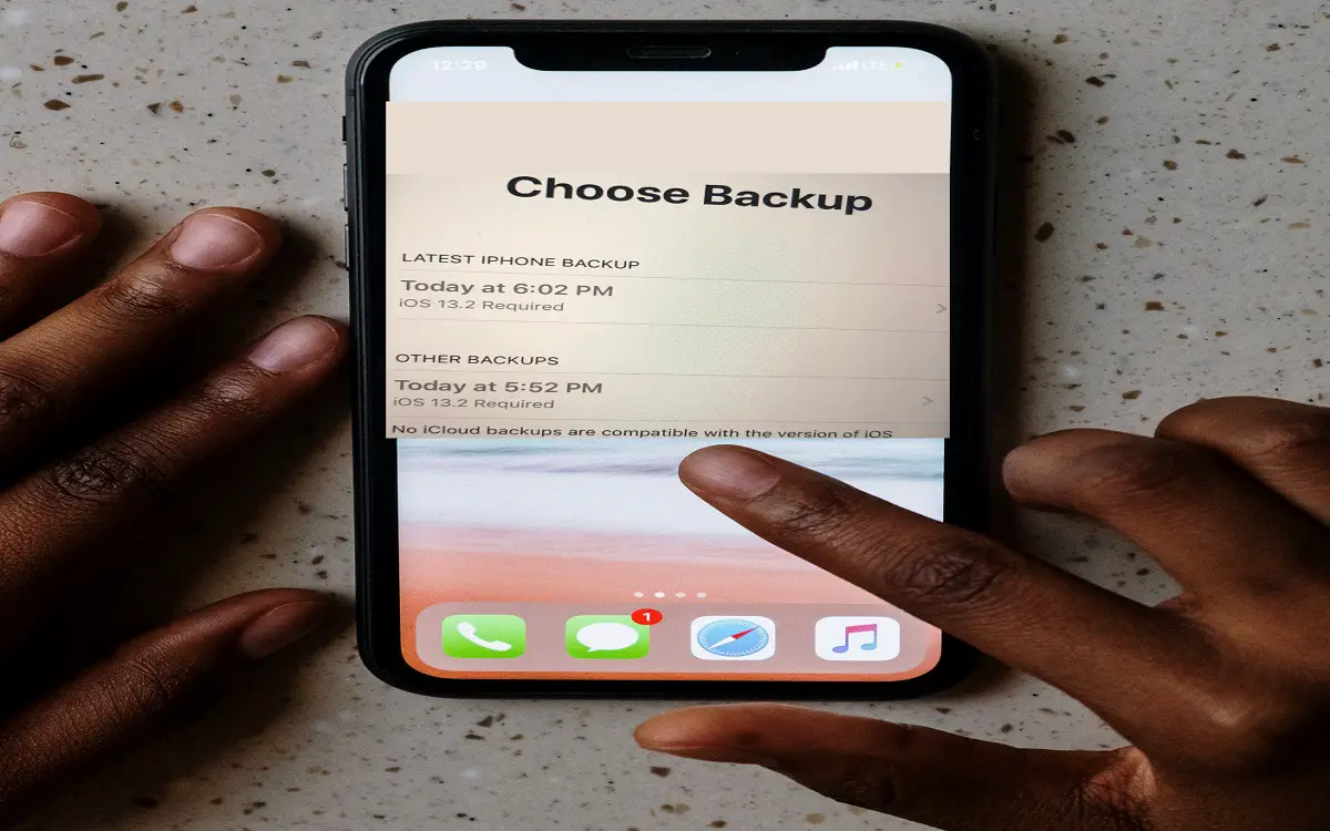 fix no icloud backups are compatible with the version of ios