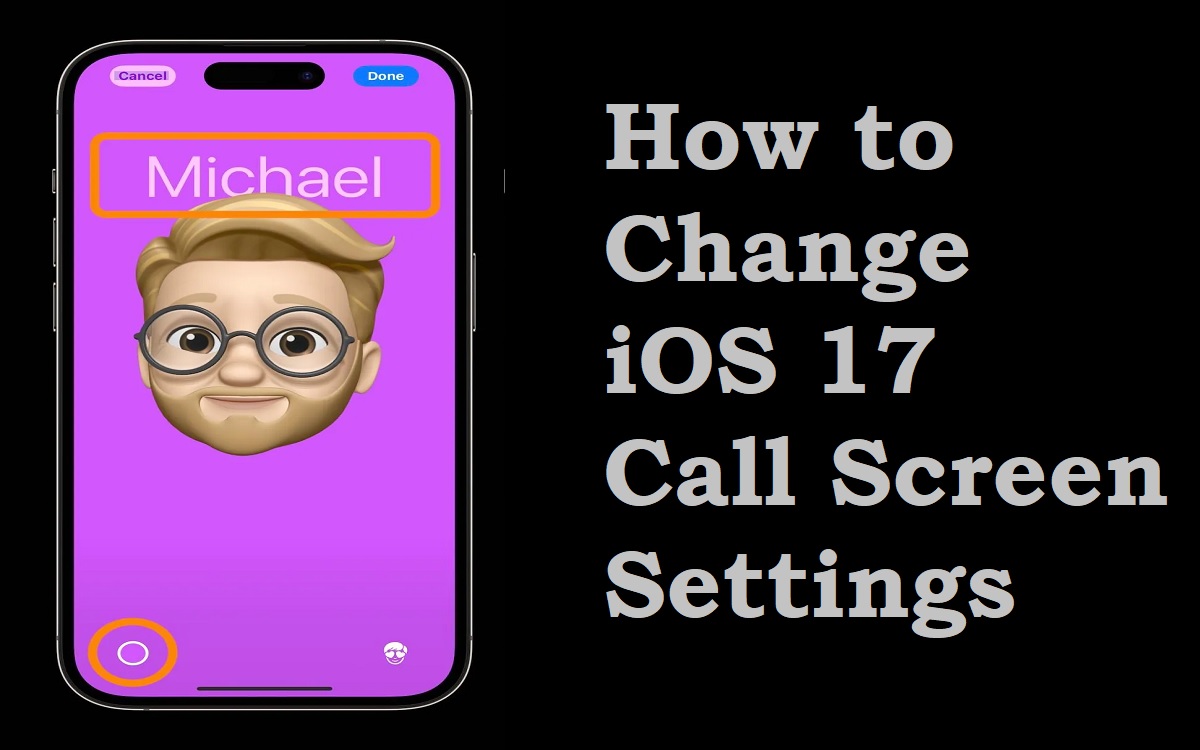 how to change Ios 17 call screen settings