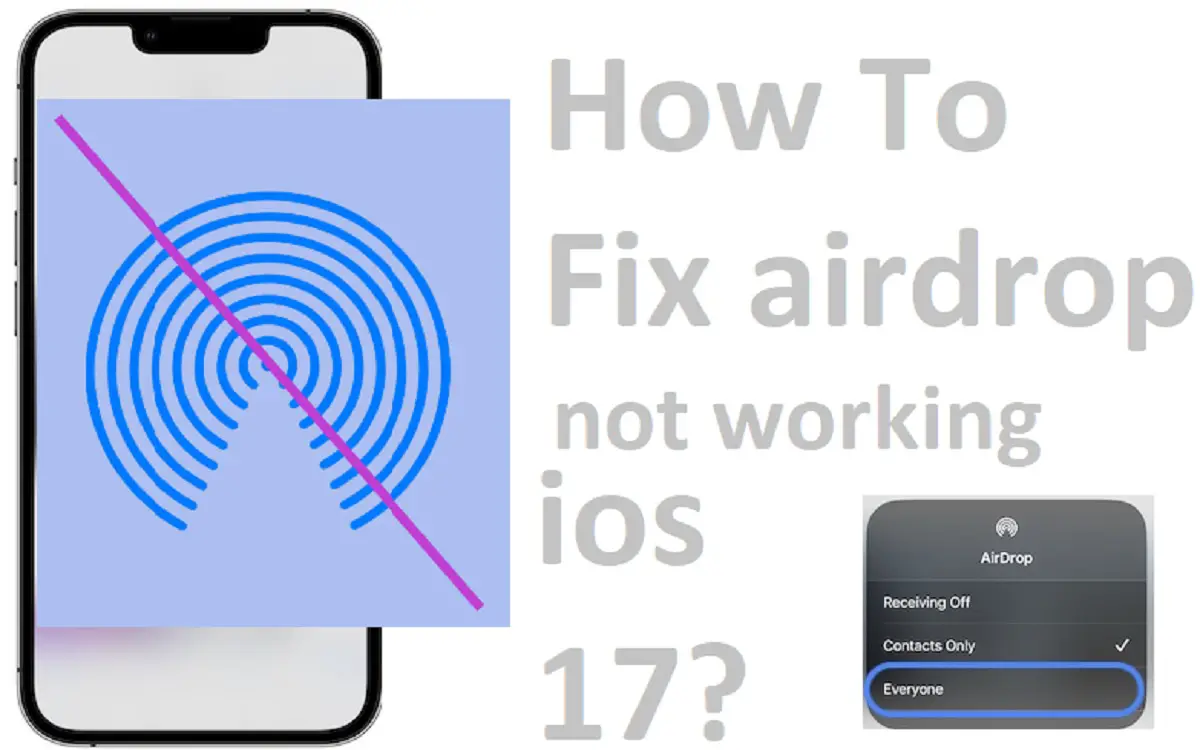 How To Fix airdrop not working ios 17