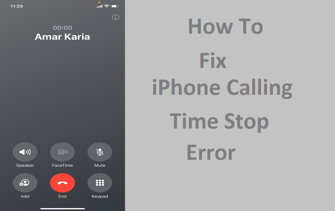 How To Fix iPhone Calling Time Stop Error