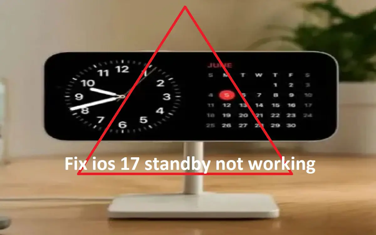 How To Fix ios 17 standby not working