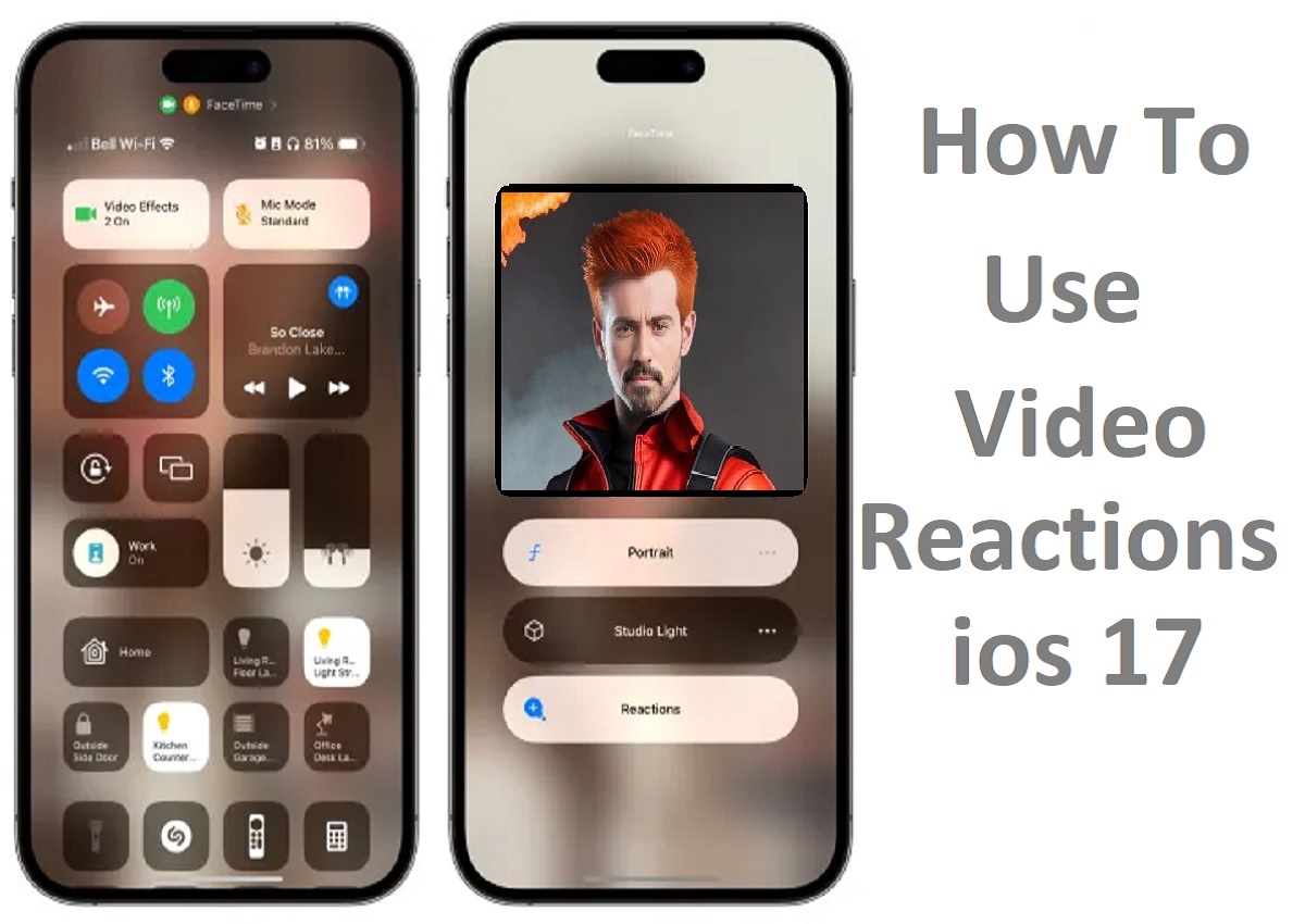 How To Use video reactions ios 17