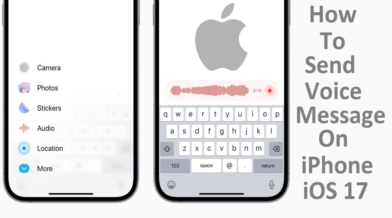 how to send voice message on iphone ios 17