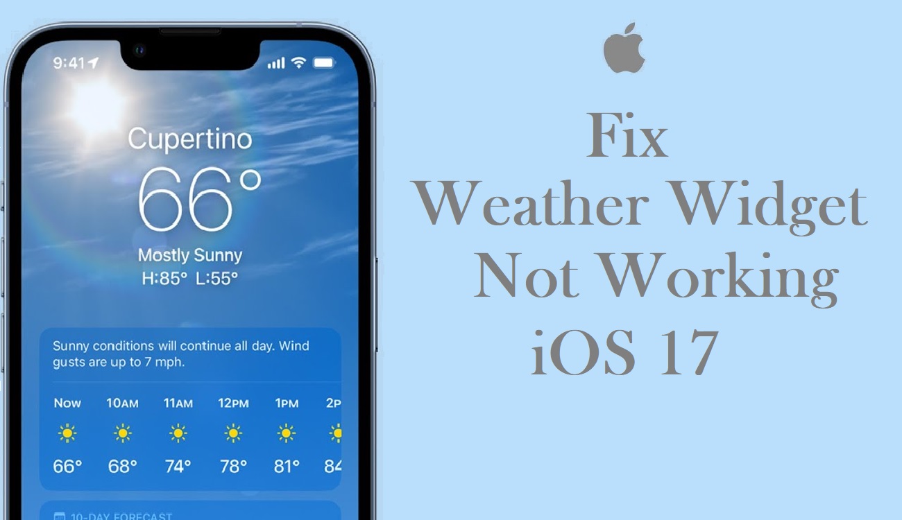 Fix Weather Widget Not Working iOS 17