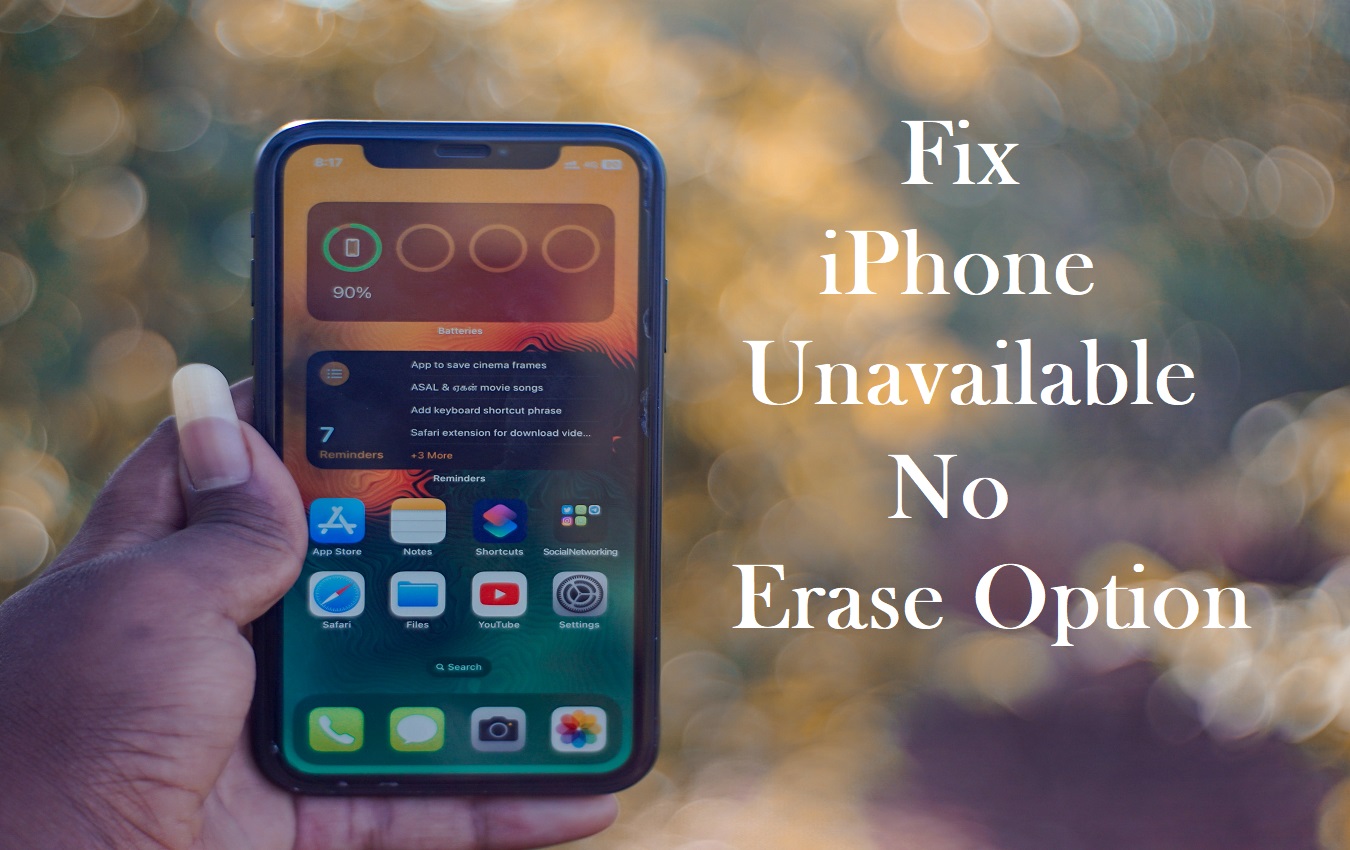 How To Fix iPhone Unavailable No Erase Option