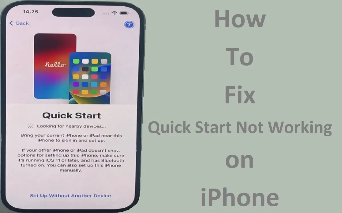 Quick Start Not Working