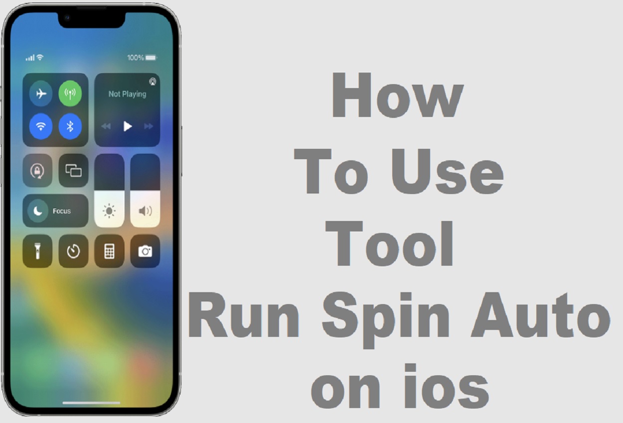 How to use tool run spin auto on ios