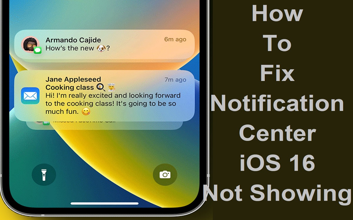 How To Fix Notification Center iOS 16 Not Showing