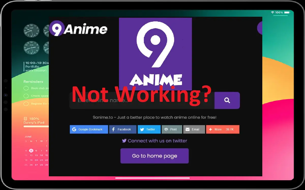 9anime Not Working on iPad