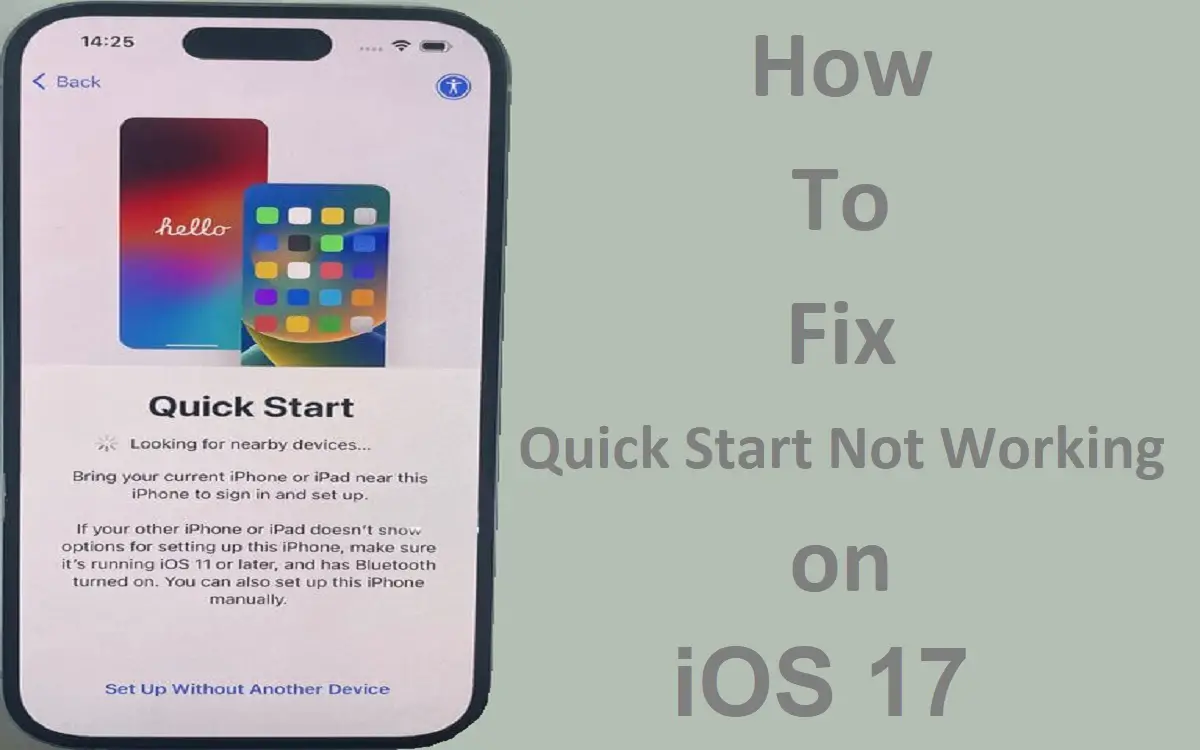 How to Fix Quick Start Not Working on iOS 17