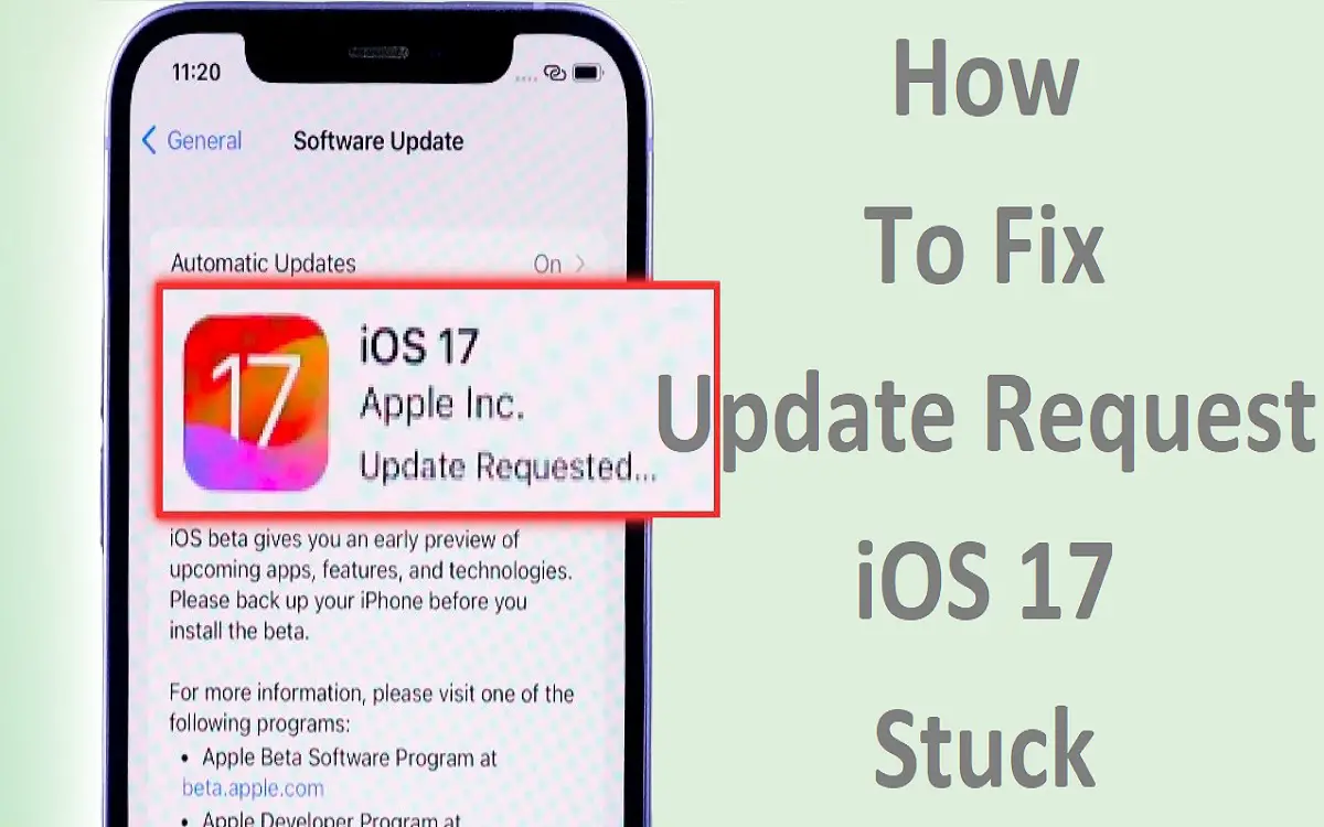 How to Fix Update Request iOS 17 Stuck