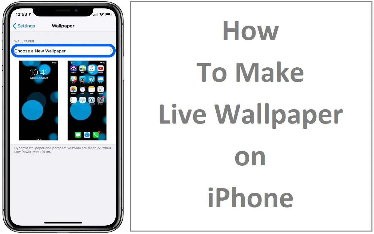 How to Make Live Wallpaper on iPhone