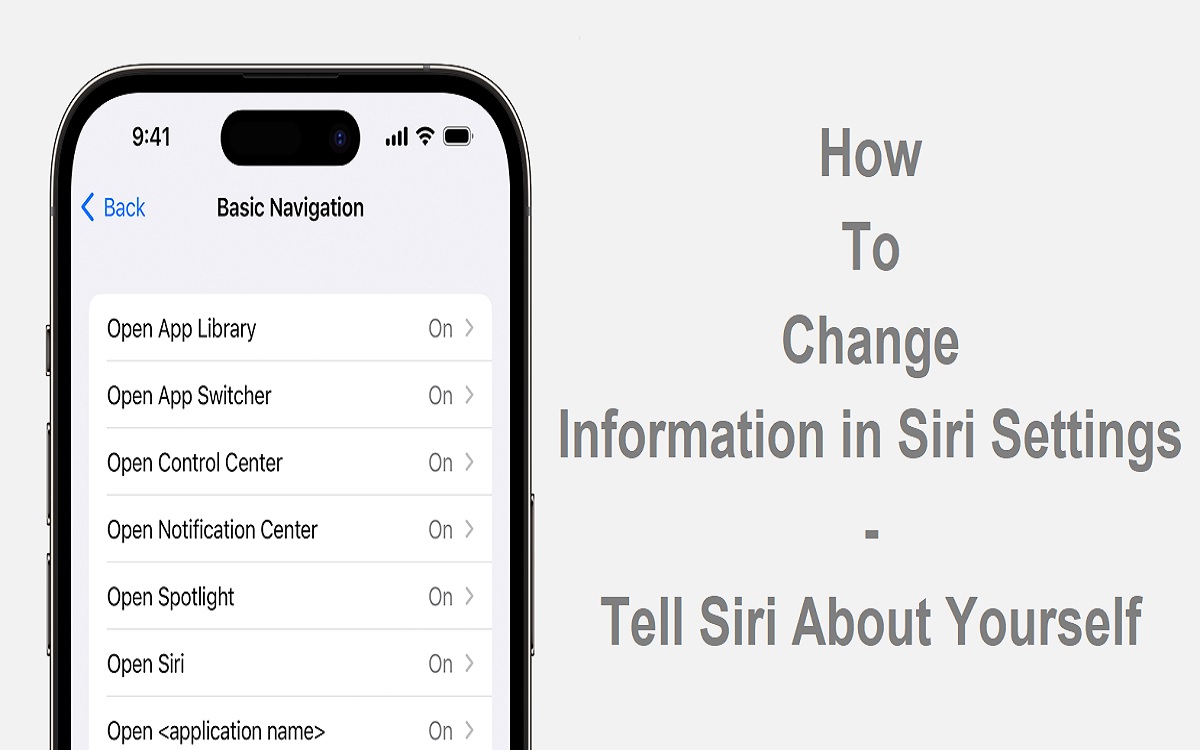 How To Change Information in Siri Settings