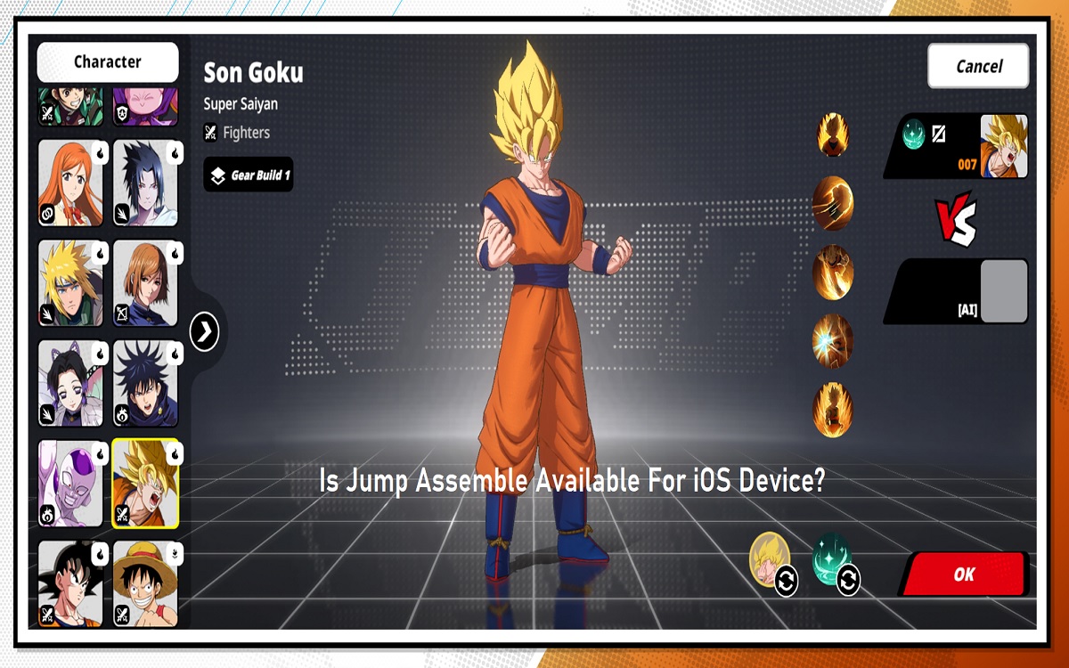 Is Jump Assemble Available For iOS Device