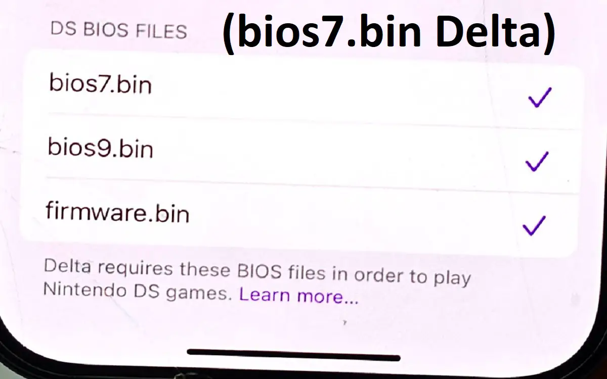 How To Add DS BIOS Files to Delta Emulator