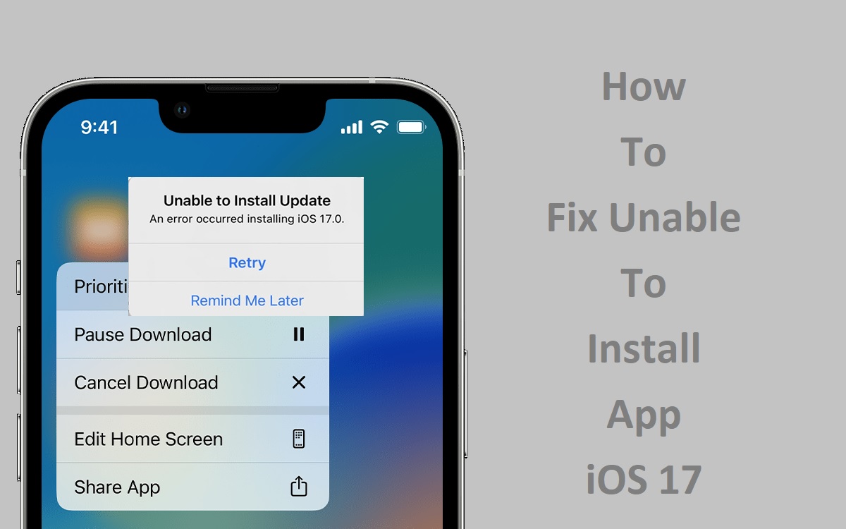 How To Fix Unable To Install App iOS 17