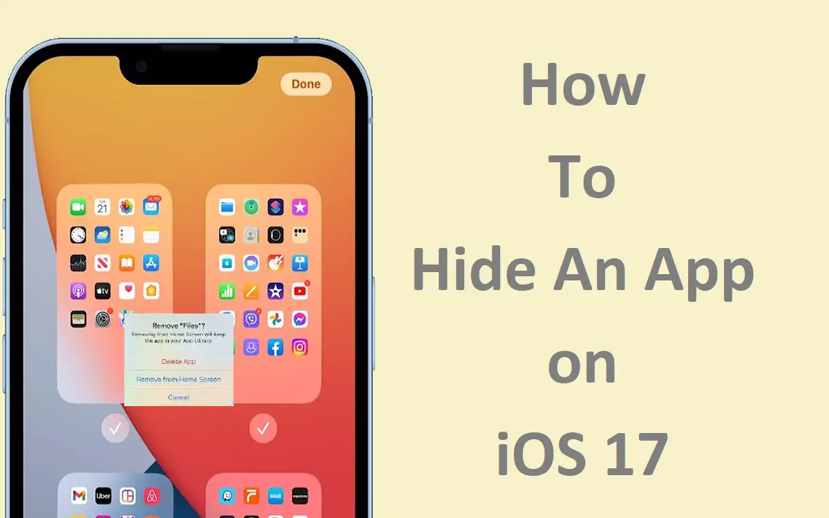 How To Hide An App On iOS 17