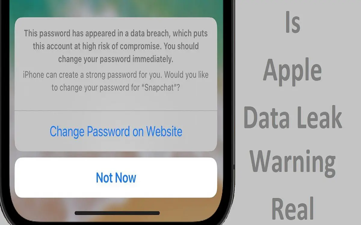 Is Apple Data Leak Warning Real