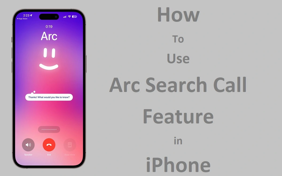 Arc Search Call Feature in iPhone