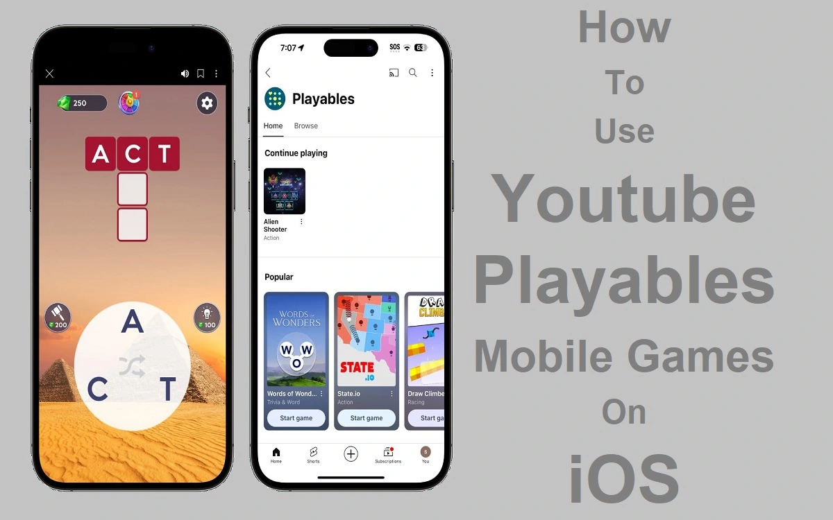 How To Use Youtube Playables Mobile Games On iOS