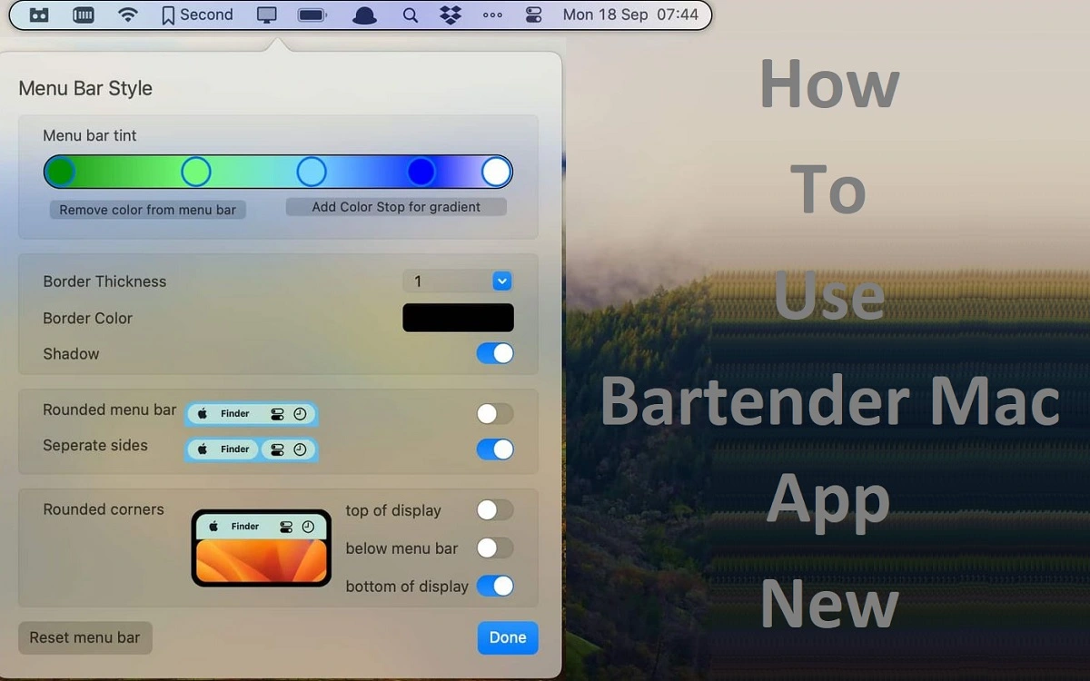 How To Use Bartender Mac App New Ownership