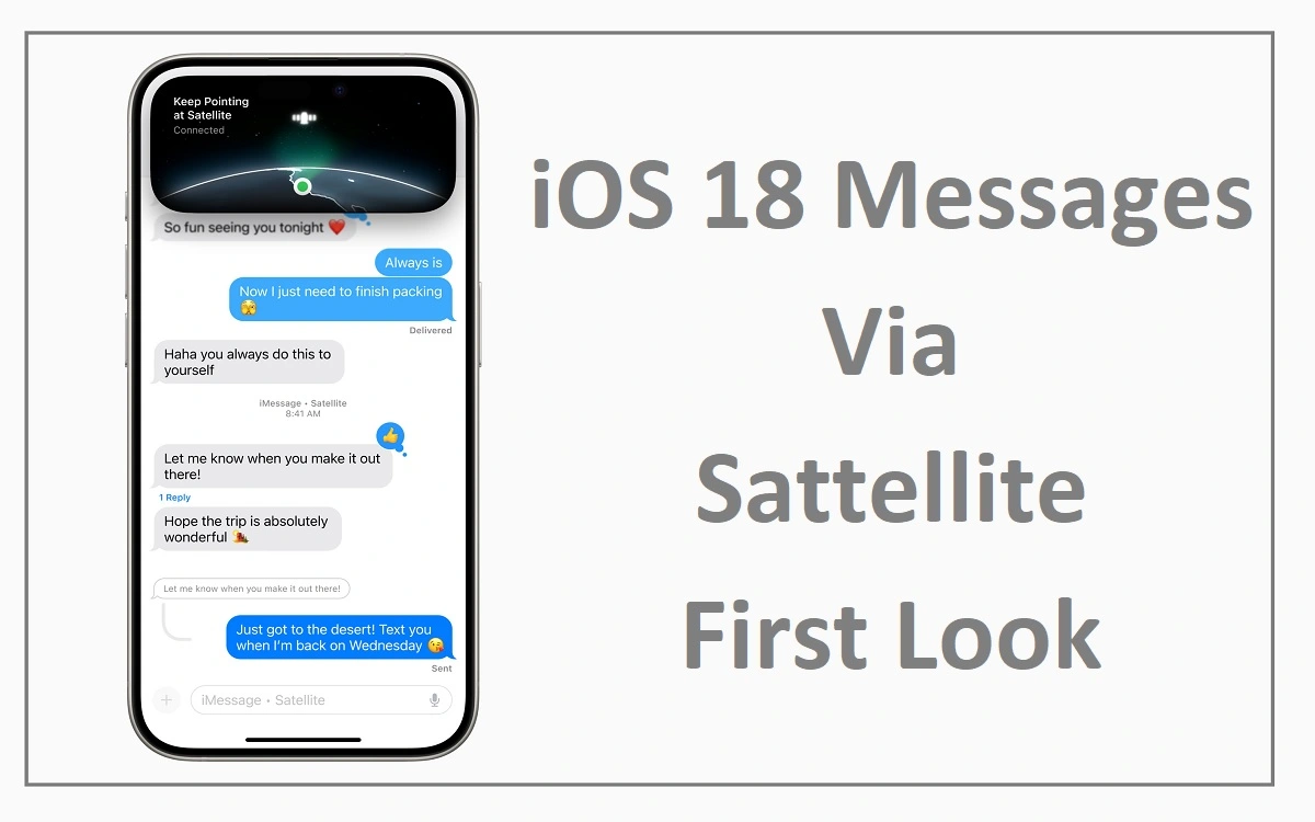 iOS 18 Messages Via Sattellite First Look