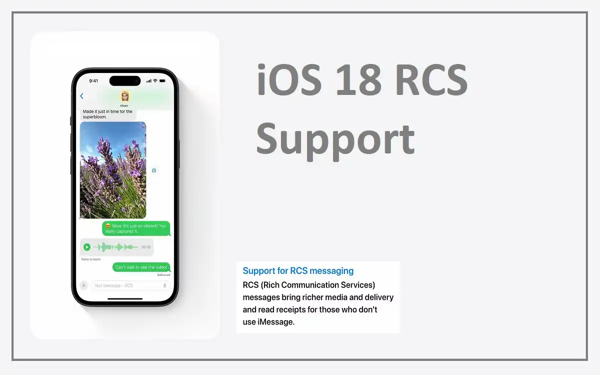 iOS 18 RCS Support