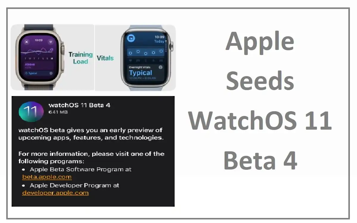 Apple Seeds WatchOS 11 Beta 4