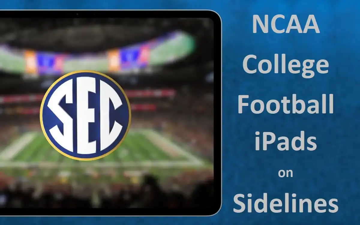 NCAA College Football iPads on Sidelines