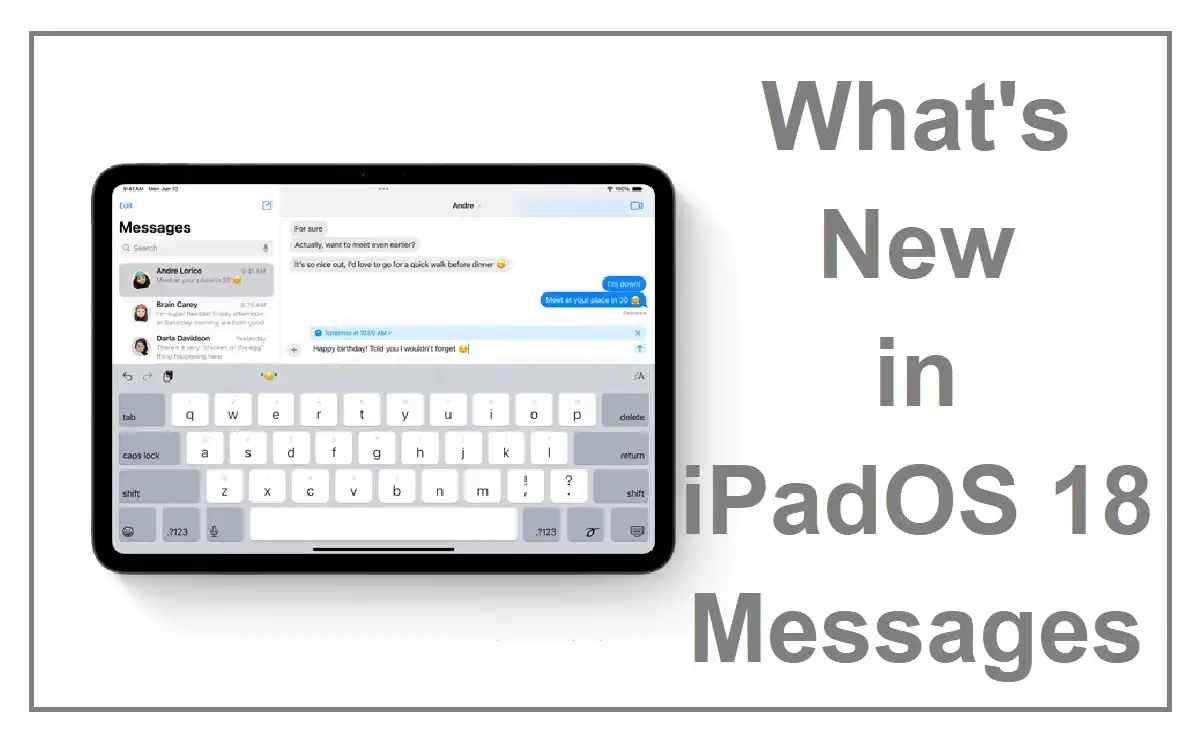 What's New in iPadOS 18 Messages