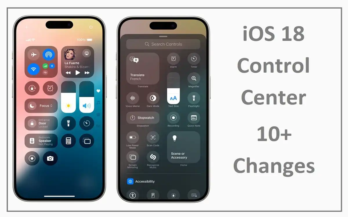 iOS 18 Control Center