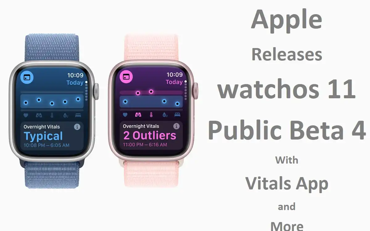 Apple Releases watchos 11 Public Beta 4 With Vitals App and More