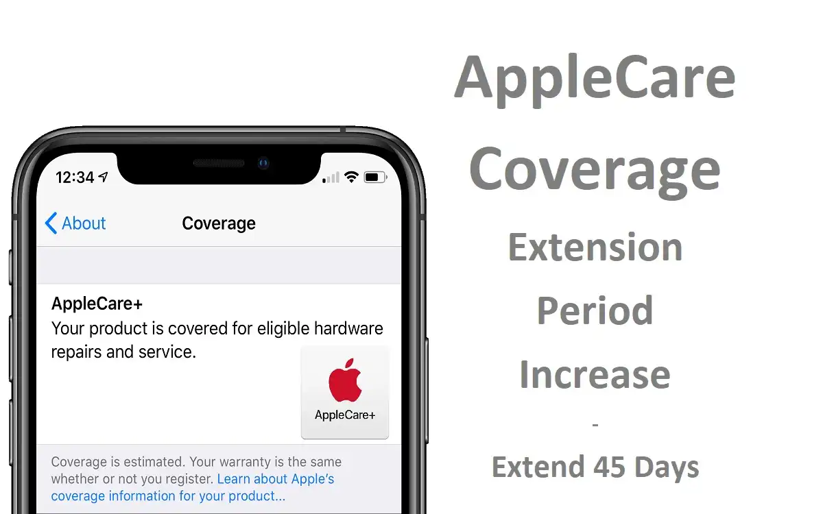 AppleCare Coverage Extension Period Increase - Extend 45 Days